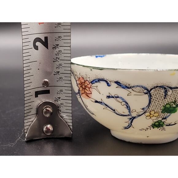 Rose Famille Tea Cup Antique Floral Handpainted Delicate Unsigned - Picture 13 of 13